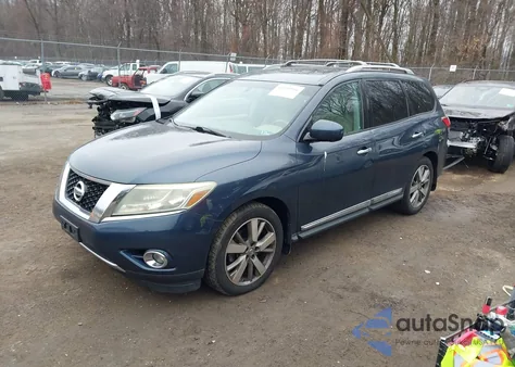 2015 Nissan Pathfinder Platinum из США, поврежденный, VIN 5N1AR2MN1FC649630